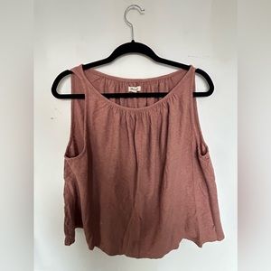 Madewell light pink tank top
